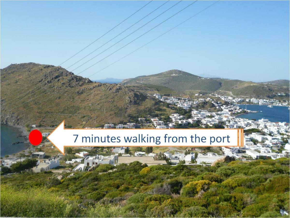 Oklaca Patmos Beach Rooms Скала Экстерьер фото